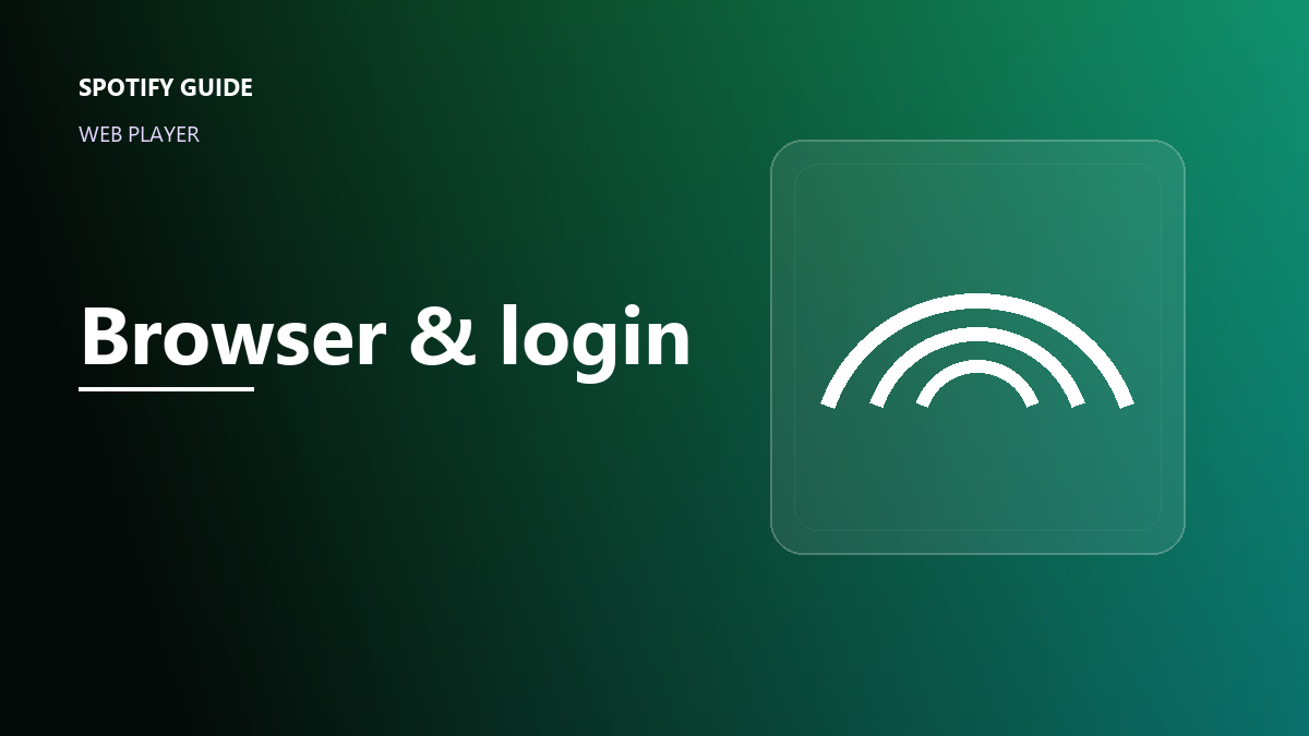 Spotify web player interface open in a desktop browser with playback bar